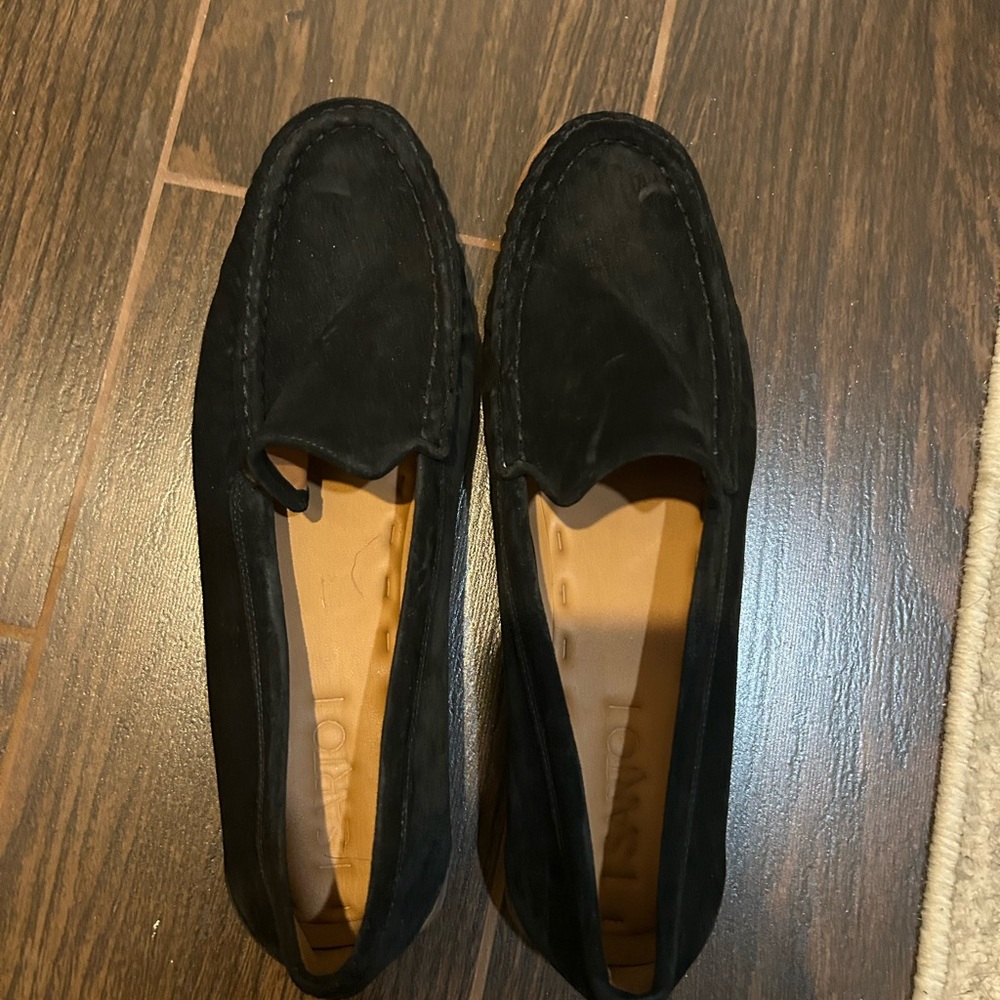 SARTO By Franco Sarto Black Suede Loafers